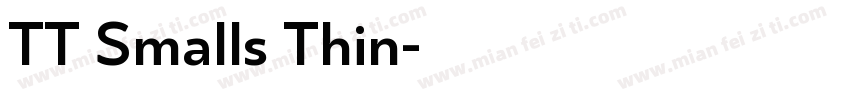 TT Smalls Thin字体转换